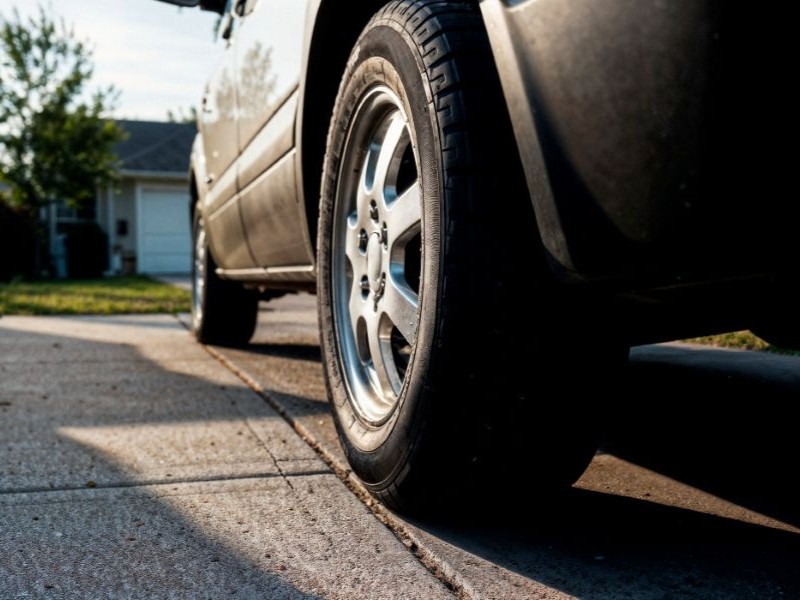neumatico-de-auto-frente-a-casa 