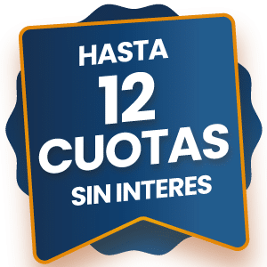 Hasta 12 cuotas sin interés